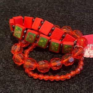 Set of 3 Stretch Holiday Bracelets